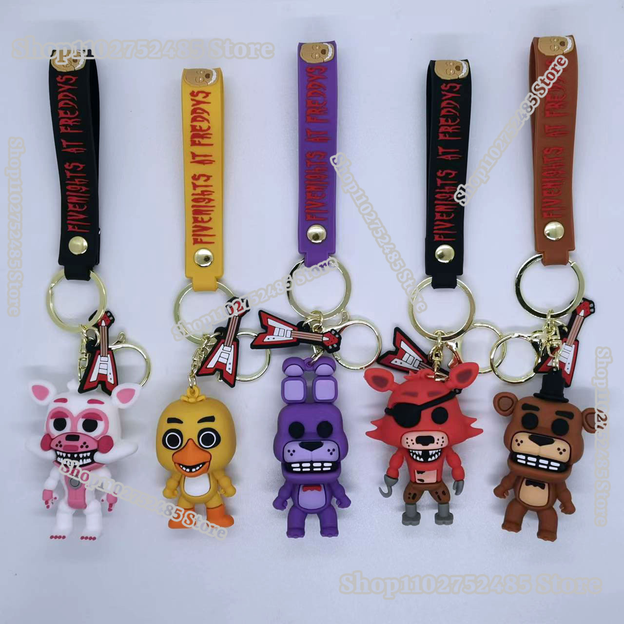 Car Accessories Oman - 5pcs Chaveiros de Figuras de Anime