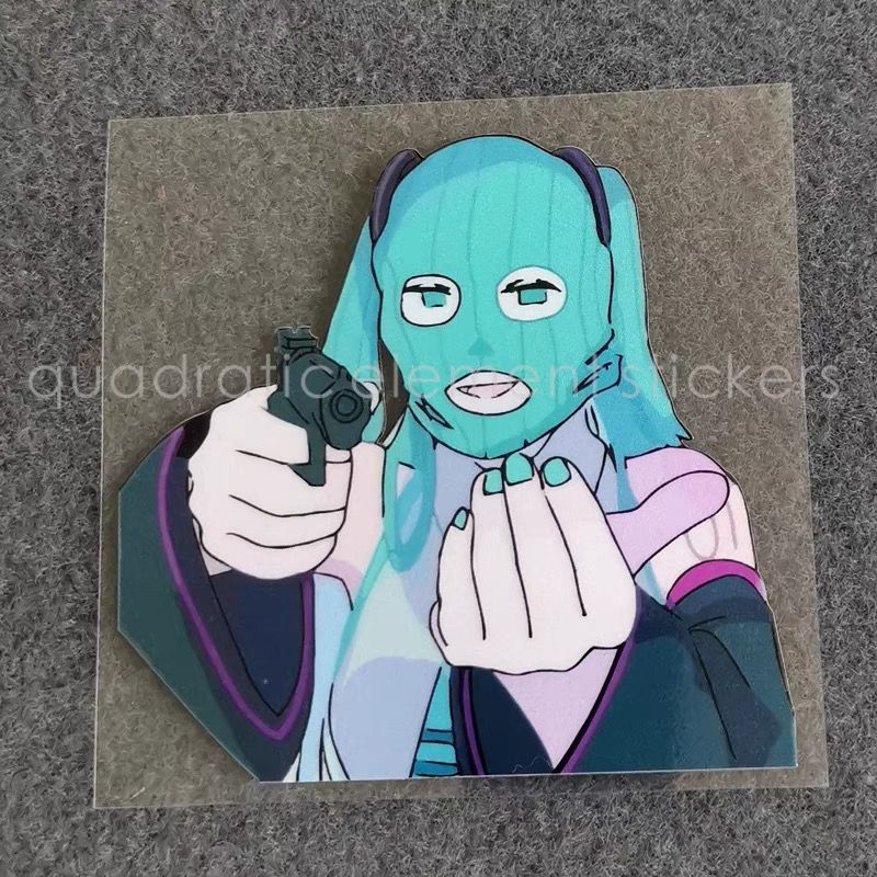 Car Accessories Girl - Adesivo de Moto Miku à Prova