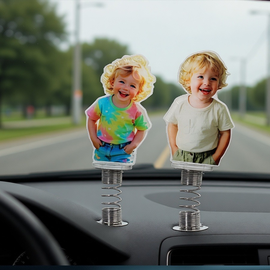 Car Accessories Etsy - Ornamento de Foto Personalizado em Acrílico