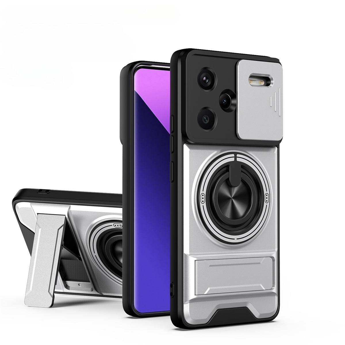 Car Phone Holder Magnetic - Lente slide câmera caso de telefone