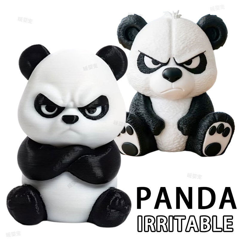 Estatueta 3D de Panda Irritáve - Car Accessories Oman avaliação e preço