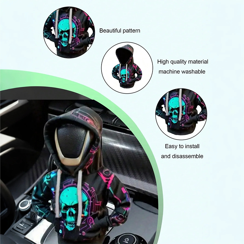 1pc criativo com capuz capa de - Car Accessories Xmas avaliação e preço