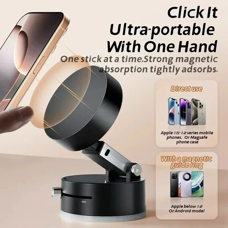 Suporte de vácuo magnético de  - Car Phone Holder Magnetic avaliação e preço