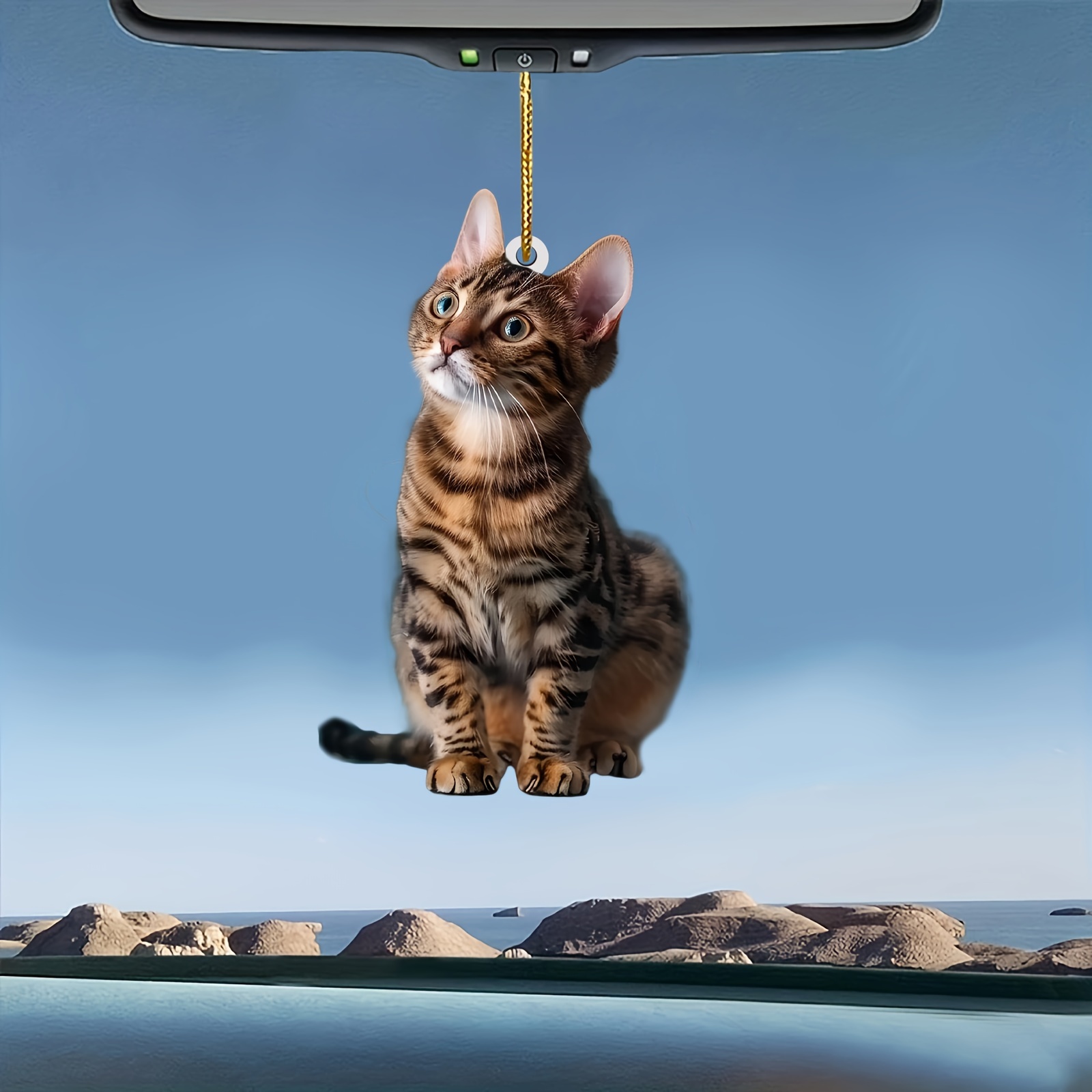 3 pçs 2d gato plano acrílico p - Car Accessories Oman avaliação e preço