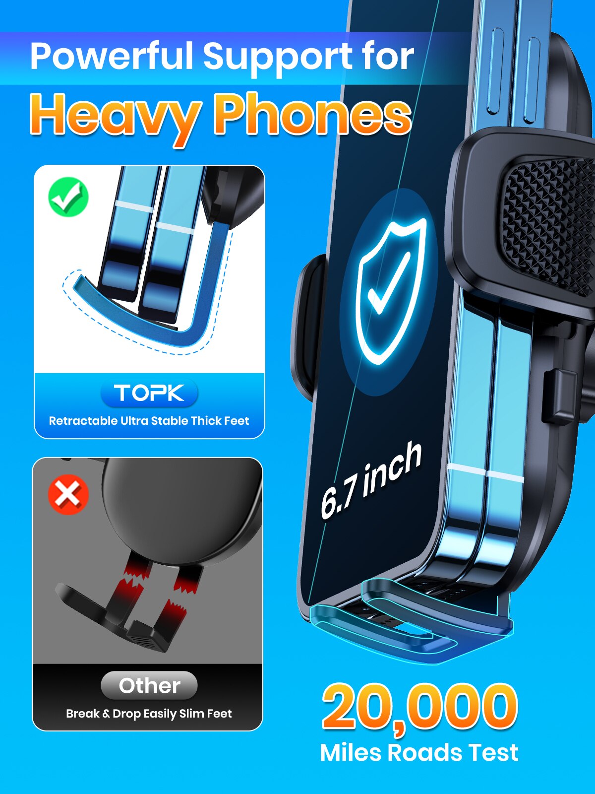 Topk suporte de telefone para  - Car Accessories Xiaomi avaliação e preço