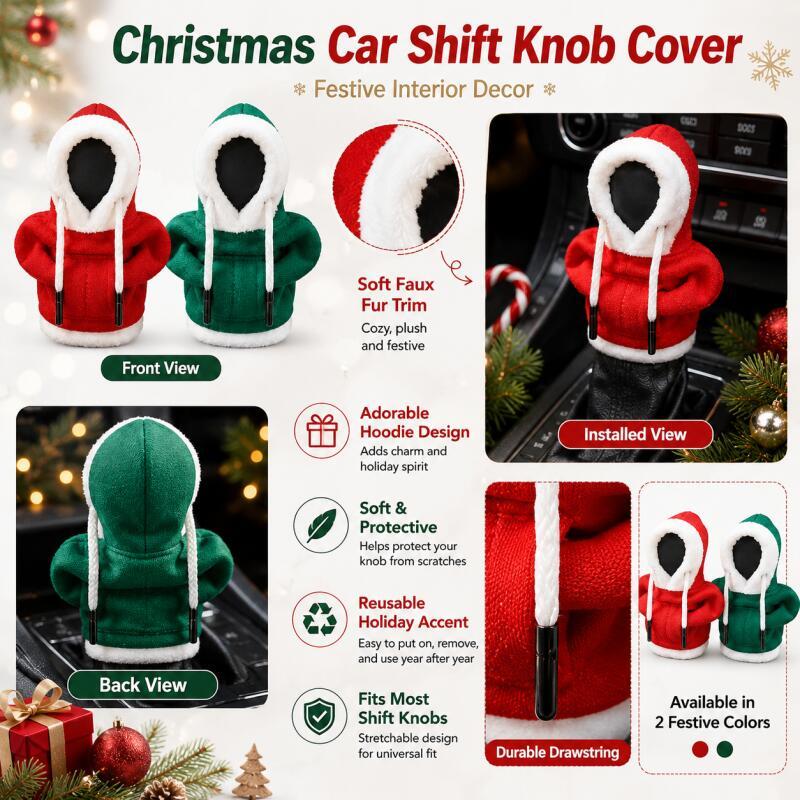 Capa de Câmbio de Carro com Te - Car Accessories Xmas avaliação e preço