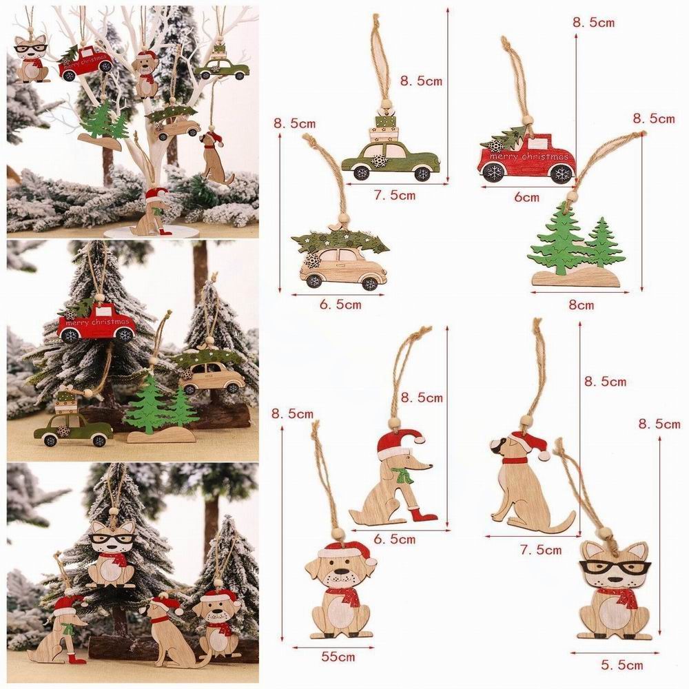 8 pçs pingente de natal de mad - Car Accessories Xmas avaliação e preço